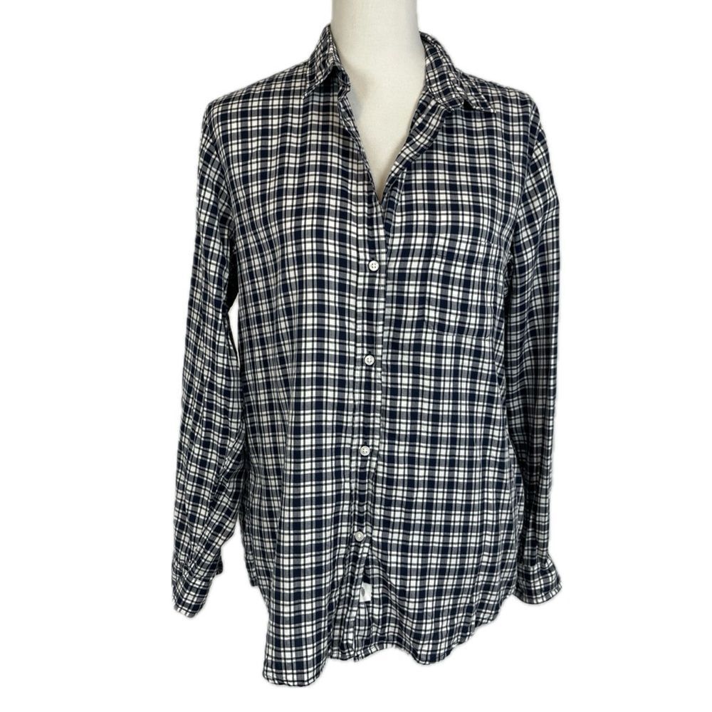 Grayson The Hero Plaid Button-up Shirt Size 4 or L Classic Coastal Grandma
